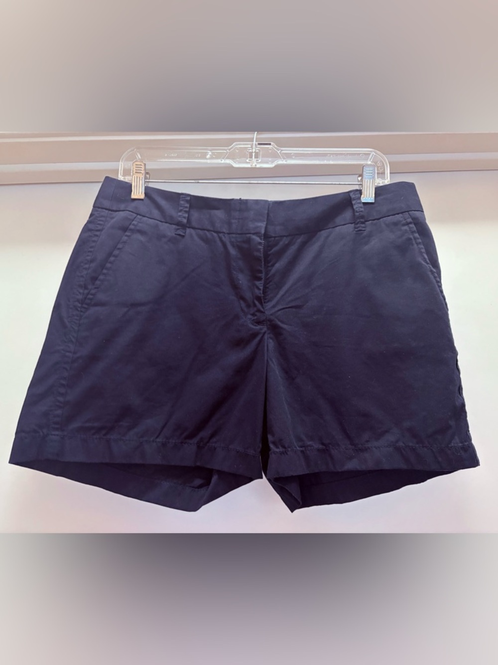 J. Crew Navy Cotton Chino Shorts - Picture 2 of 3